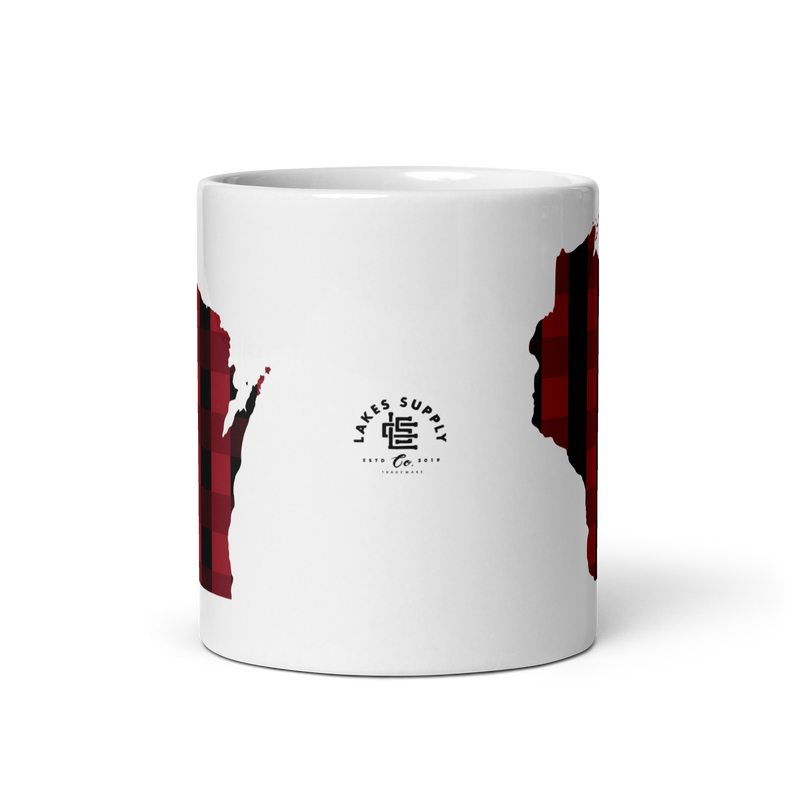 Load image into Gallery viewer, Wisconsin State Plaid Mug

