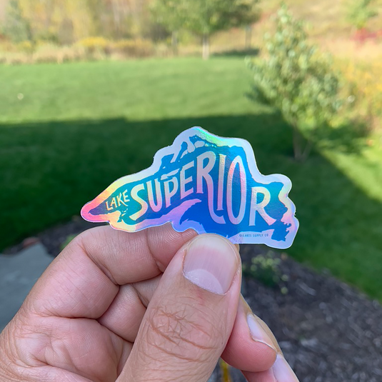 Lake Superior 3" Sticker - Holographic
