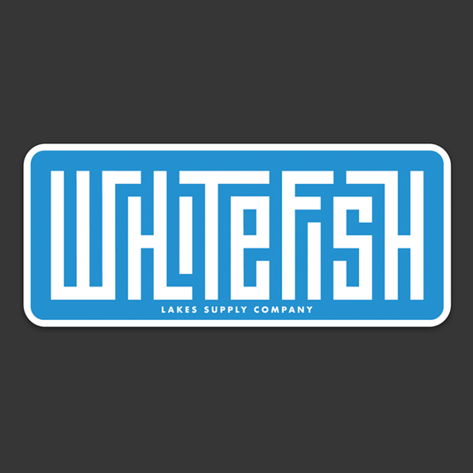 Whitefish Sticker - Grid Style