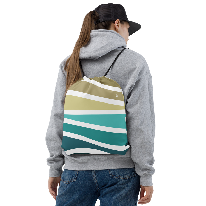 Load image into Gallery viewer, Sun Wave Drawstring Bag
