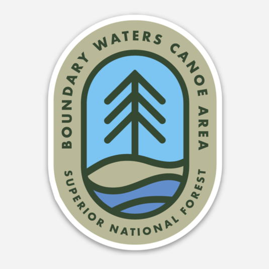 Fish Tree BWCA Sticker