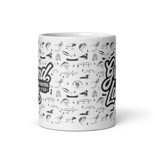 Grand Lake Oklahoma Mug Gift - Side