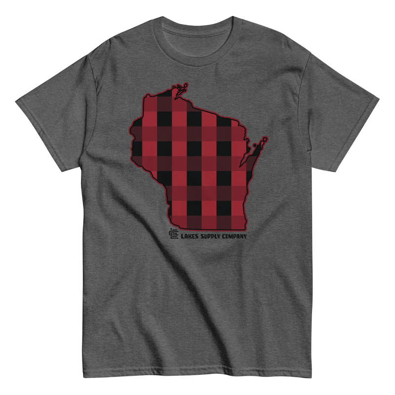 Load image into Gallery viewer, Wisconsin State Plaid Tee
