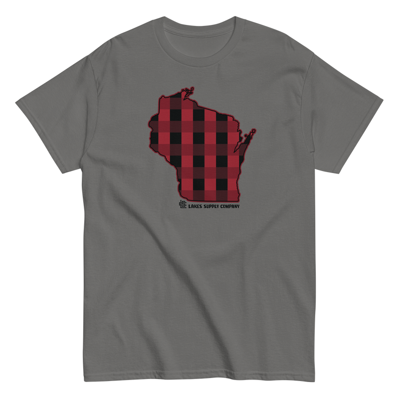 Load image into Gallery viewer, Wisconsin State Plaid Tee
