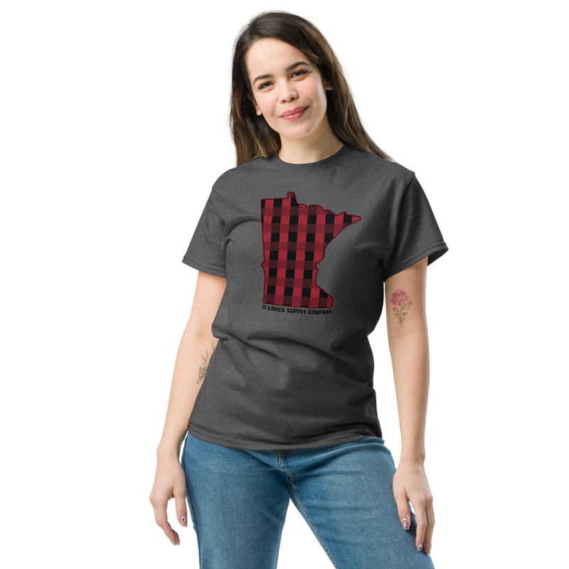 Load image into Gallery viewer, Minnesota State Plaid Tee
