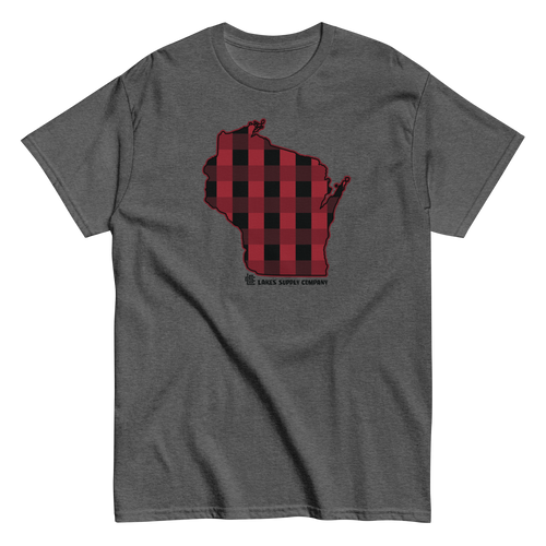 Wisconsin State Plaid Tee