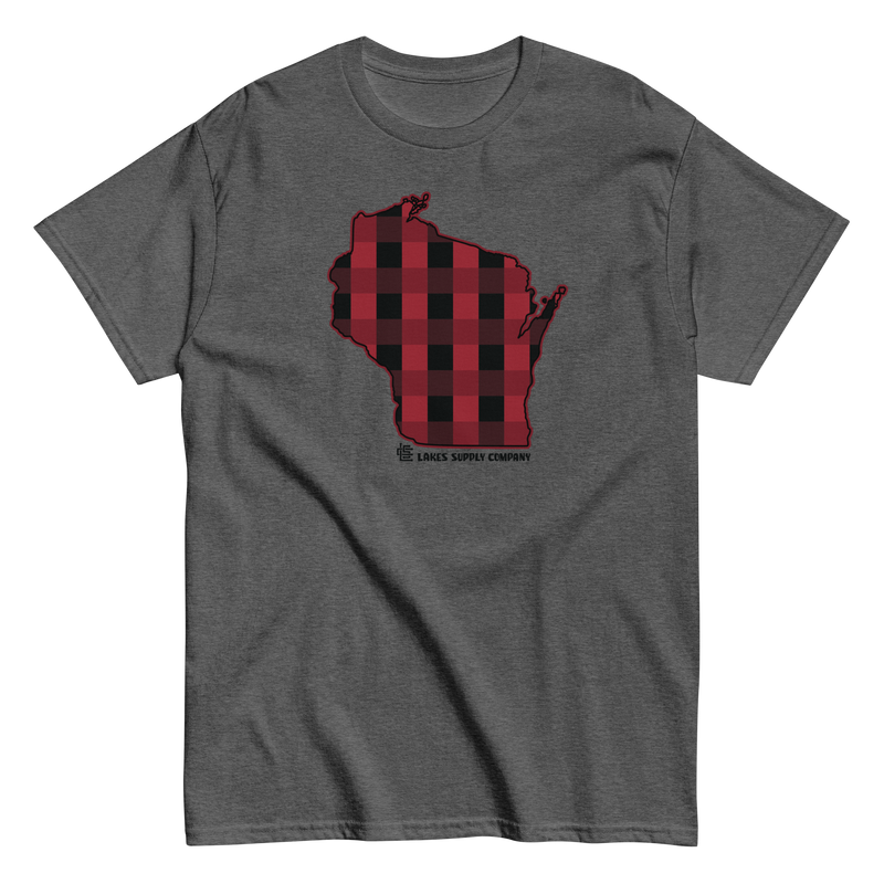 Load image into Gallery viewer, Wisconsin State Plaid Tee
