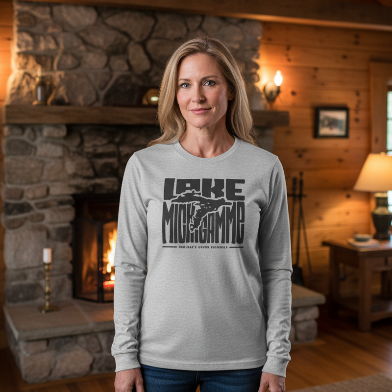 Load image into Gallery viewer, Michigamme Lake Long Sleeve Tee
