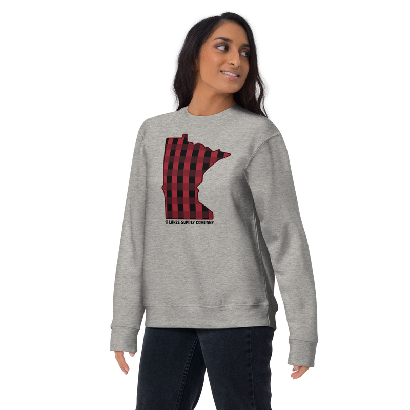 Load image into Gallery viewer, Minnesota State Plaid Sweatshirt
