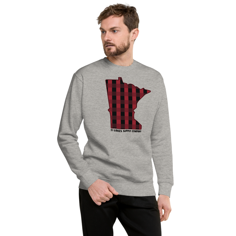 Load image into Gallery viewer, Minnesota State Plaid Sweatshirt
