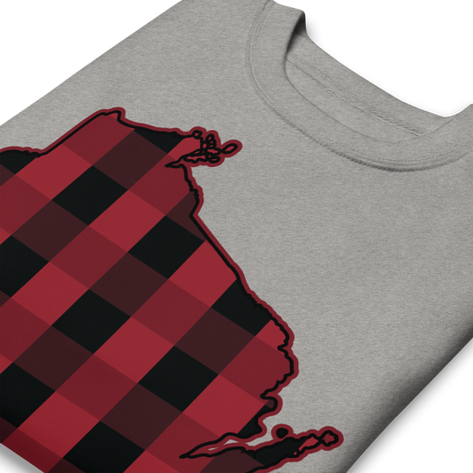 Wisconsin State Plaid Sweatshirt