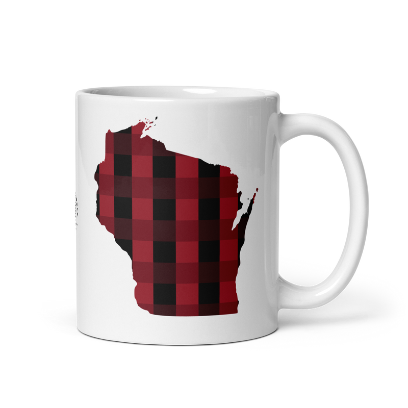 Load image into Gallery viewer, Wisconsin State Plaid Mug
