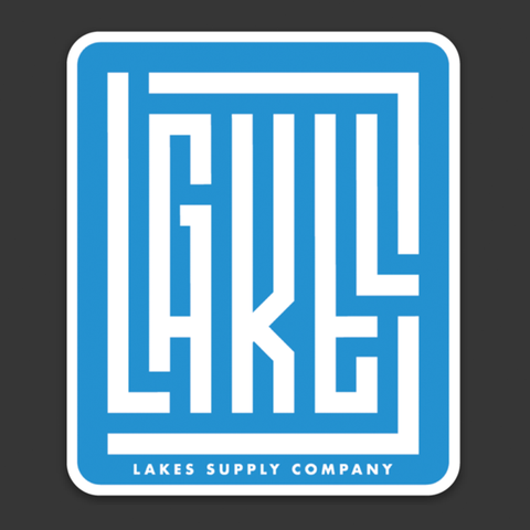 Gull Lake Sticker - Grid Style