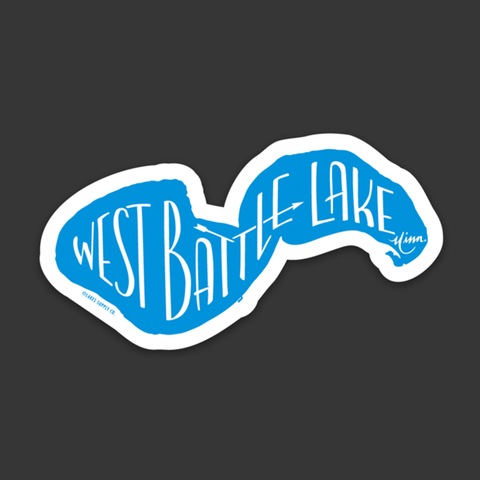 West Battle Lake Sticker