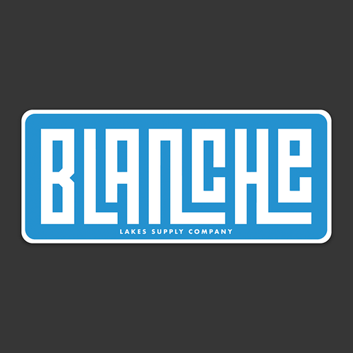 Blanche Lake Sticker - Grid Style