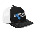 bone-lake-minnesota-snapback-trucker-cap-white-black-side