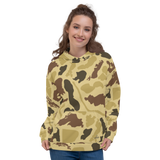 Minnesota Lake Sweatshirt Vintage Camo Camouflage - Women's Front - Lakes Supply Co.