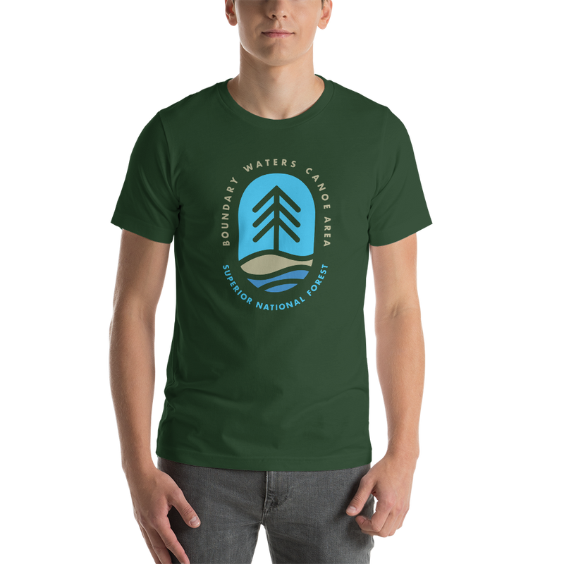 Load image into Gallery viewer, fish-tree-boundary-waters-canoe-area-minnesota-t-shirt-superior-national-forest-2
