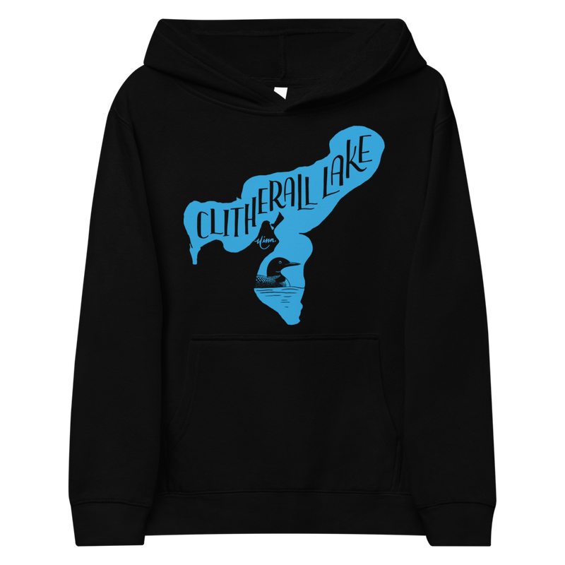 Load image into Gallery viewer, Clitherall Lake - Loon Hoodie (Kids)
