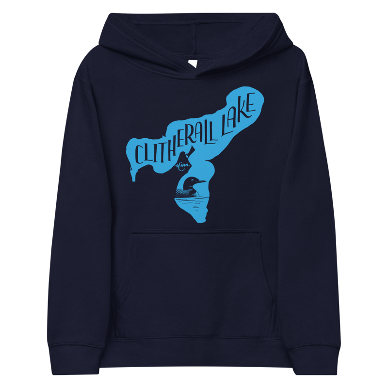 Load image into Gallery viewer, Clitherall Lake - Loon Hoodie (Kids)
