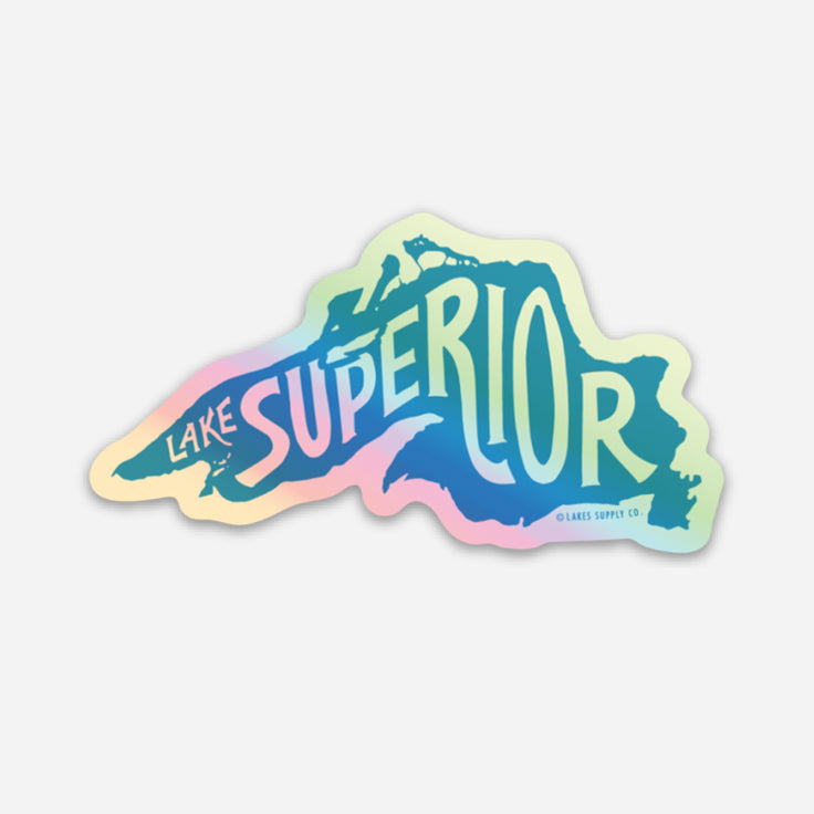 Load image into Gallery viewer, Lake Superior 3&quot; Sticker - Holographic
