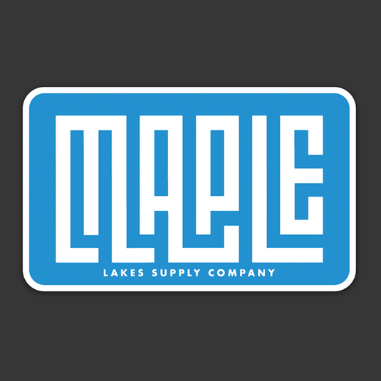 Maple Lake Sticker - Grid Style