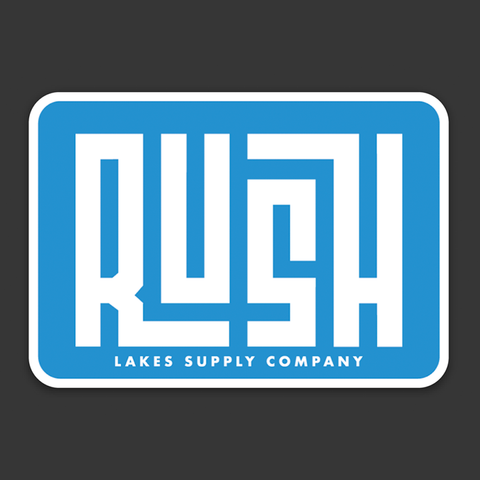Rush Lake Sticker - Grid Style