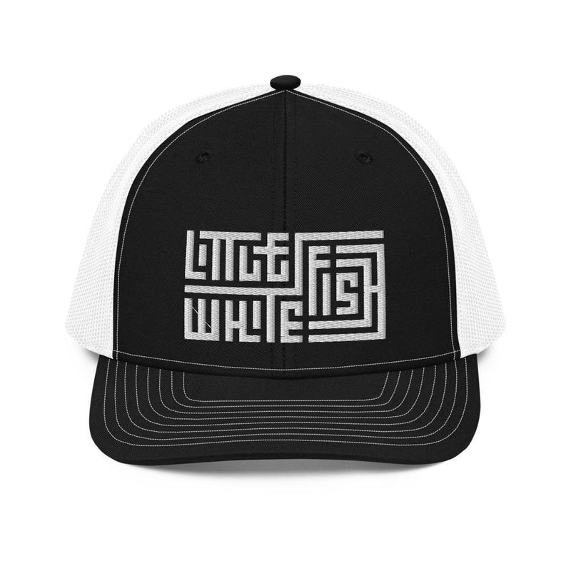 Load image into Gallery viewer, little-whitefish-lake-minnesota-trucker-hat-black
